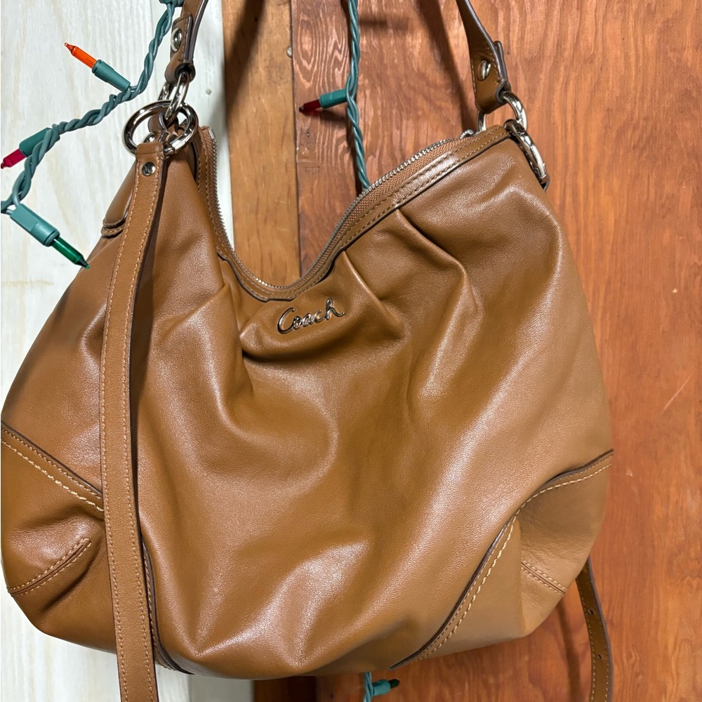 Coach Brown Leather Shoulder Bag